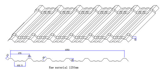 3 fases de 380v 50hz laminam a formação da máquina/maquinaria para a folha do telhado