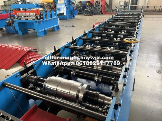 Auto-bloqueio 500 mm Roofing Sheet Roll Forming Machine Iso