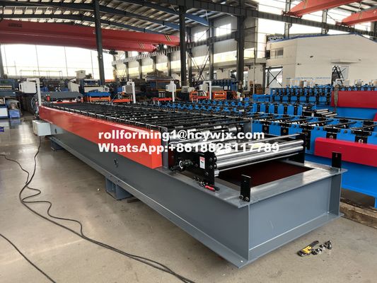 380v 3 Fase 50hz Roofing Sheet Roll Forming Machine para espessura 0,3-0,8 mm