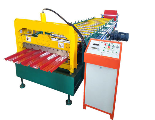 Metal de aço galvanizado do perfil que telha rolo ondulado da folha que forma as máquinas c10