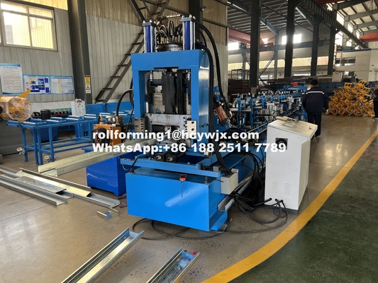 Máquina automática automática de moldagem de rolos de purlin 1.2-1.8mm 11 7.5KW Potência 10-15m/min Velocidade