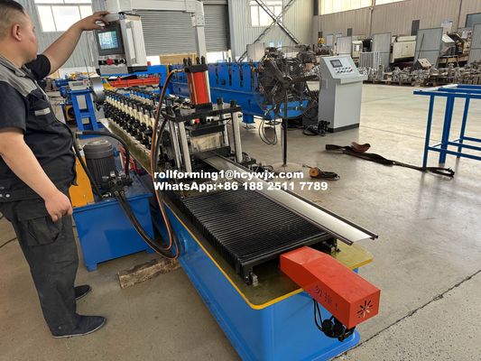 6.5mx1mx1.4m Roller Door Roll Forming Machine para perfis personalizados e largura variável
