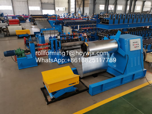 GI / PPGI matéria-prima Linha de corte de bobina de aço com corte