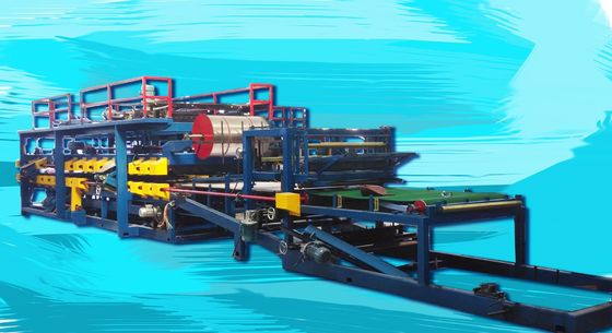 Linha de produção motor do painel de sanduíche do telhado da espuma 45000 * 2500 * 2500mm de 32kw