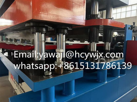 Máquina de moldagem de rolos de telhado de metal para produção de velocidade 15m/min Diâmetro do eixo 70mm