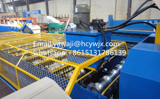 Máquina de moldagem de rolos de telhado de telhado vidrado de cor trapezoidal com diâmetro de eixo de 70 mm