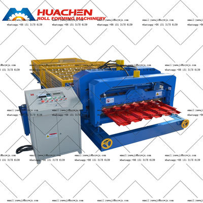 0Máquina de moldagem de rolos de folhas vidradas de perfil de alumínio de.3 mm