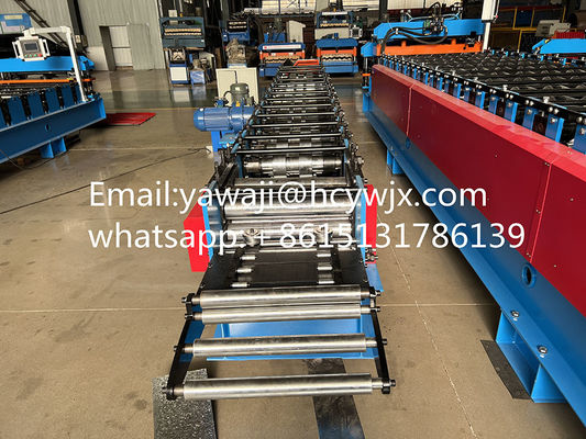 C Máquina de moldagem de rolos de purlin com comutação fácil