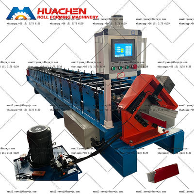 Rolo galvanizado do painel do telhado da calha do telhado de Ridge que forma a largura da máquina 410mm