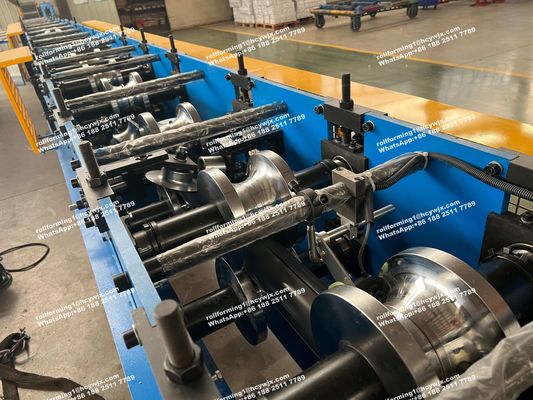 Rolo redondo de aço do Downspout 45# que forma a máquina com sistema de controlo elétrico