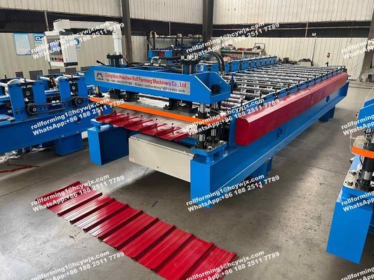 Etiópia 600 PLC Sistema de Controlo Máquina de Fazer Telhas de Chapa de Aço Máquina de Laminação de Ferro