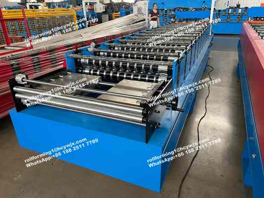 O silo de aço PPGI corrugou o rolo que forma a máquina para a folha do telhado de 0.7mm