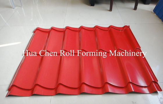 Rolo vitrificado da telha de Metrocopo do eixo telhado de aço contínuo que forma a máquina com 15 fileiras