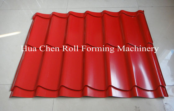 a telha da energia 7.5Kw hidráulica e a dupla camada do telhado laminam a formação da máquina com CE