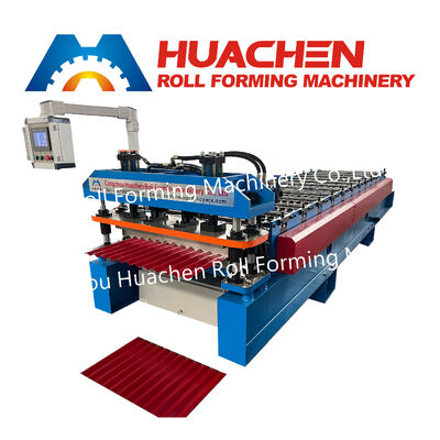Máquina de fabricação de telhados de chapas metálicas Máquina de fabricação de telhados corrugados e trapezoides Máquina de formação de rolos de telhados
