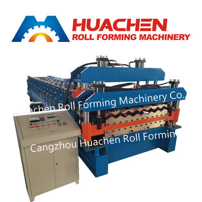 Máquina de formação de chapas de revestimento de telhados de metal corrugado de fábrica chinesa
