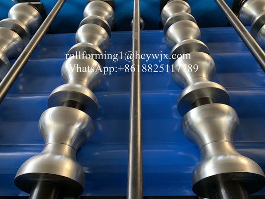 A telha vitrificada telhado do metal lamina a formação da máquina com 5T o manual Decoiler