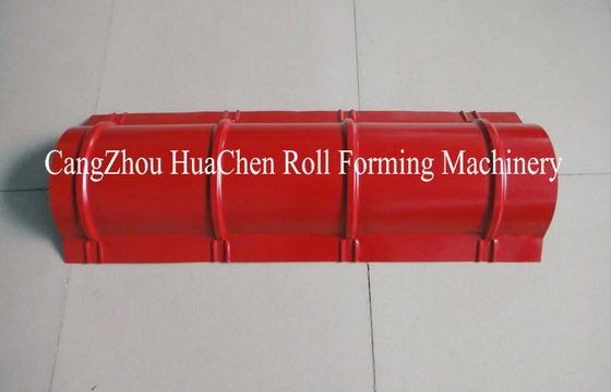 Rolo do tampão de Ridge do perfil do telhado do metal que forma a máquina/a máquina 380V 50Hz telha de Ridge