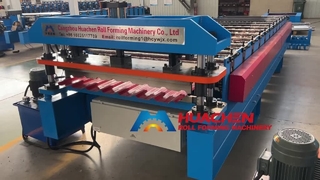 Máquina formadora de rolos para telhado e painel de parede IBR